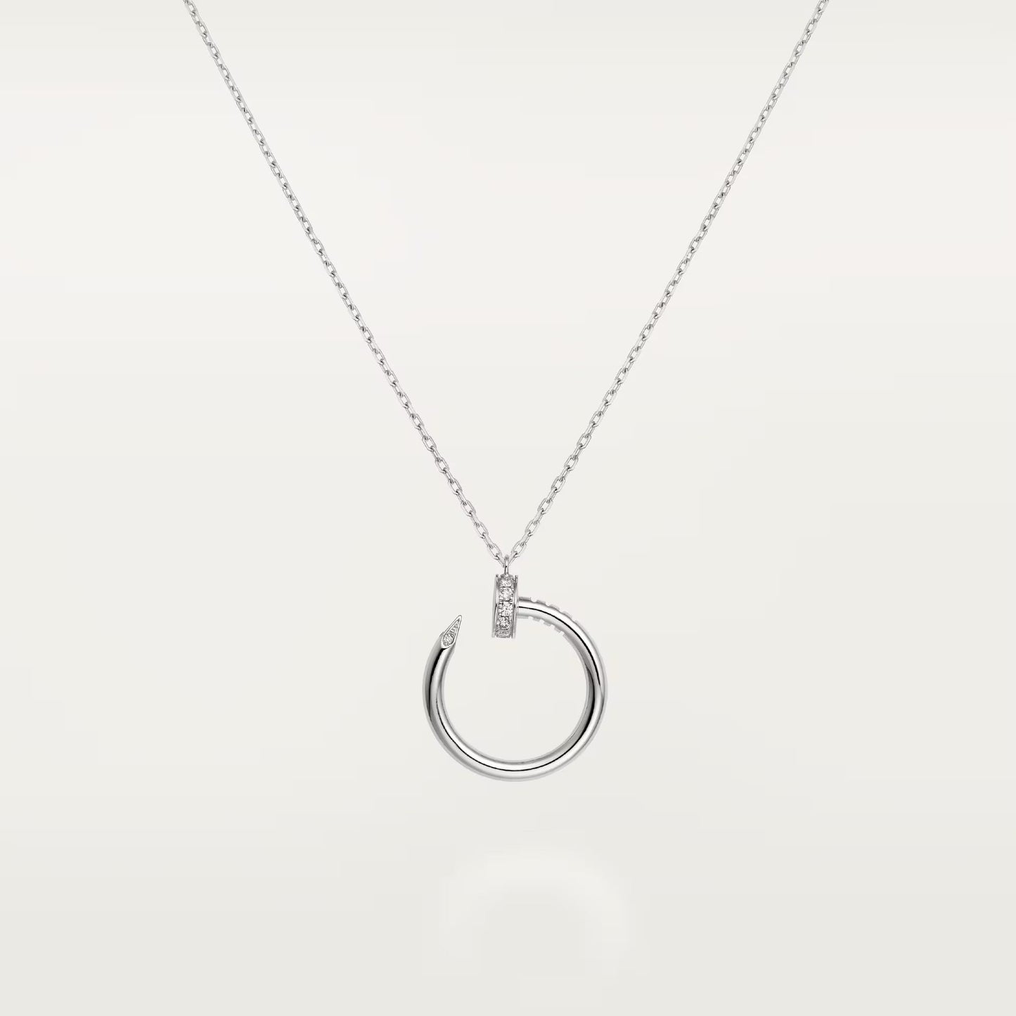 [AuraEcho]JUSTE NECKLACE HALF DIAMOND