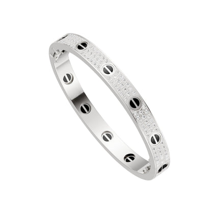 [AuraEcho]LOVE BRACELET 6.1MM DIAMOND-PAVED CERAMIC