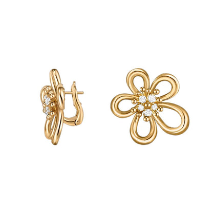 [AuraEcho] FLOWERLACE EARRING 5 DIAMONDS