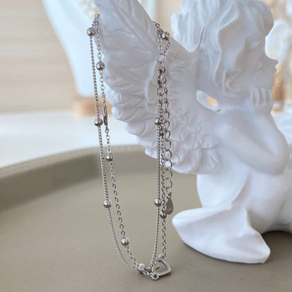 [AuraEcho]Dainty Double Layer Love Heart Bracelet