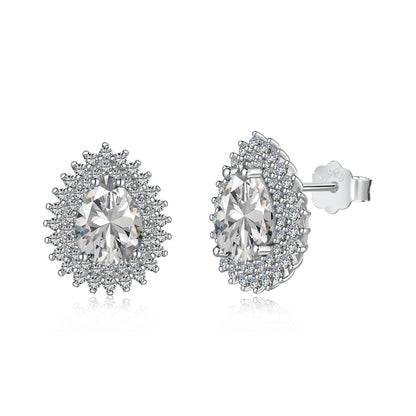 [AuraEcho]Delicate Gorgeous Pear Cut Daily Earrings