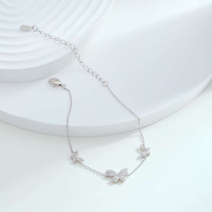 [AuraEcho]Delicate Butterfly Pendant Bracelet