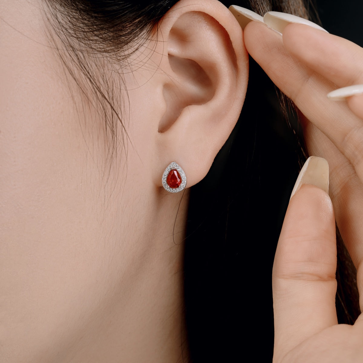 [AuraEcho]Luxurious Water Drop Shape Earrings