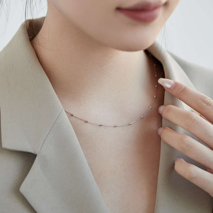 [AuraEcho]Small Bead Clavicle Chain Simple Necklace