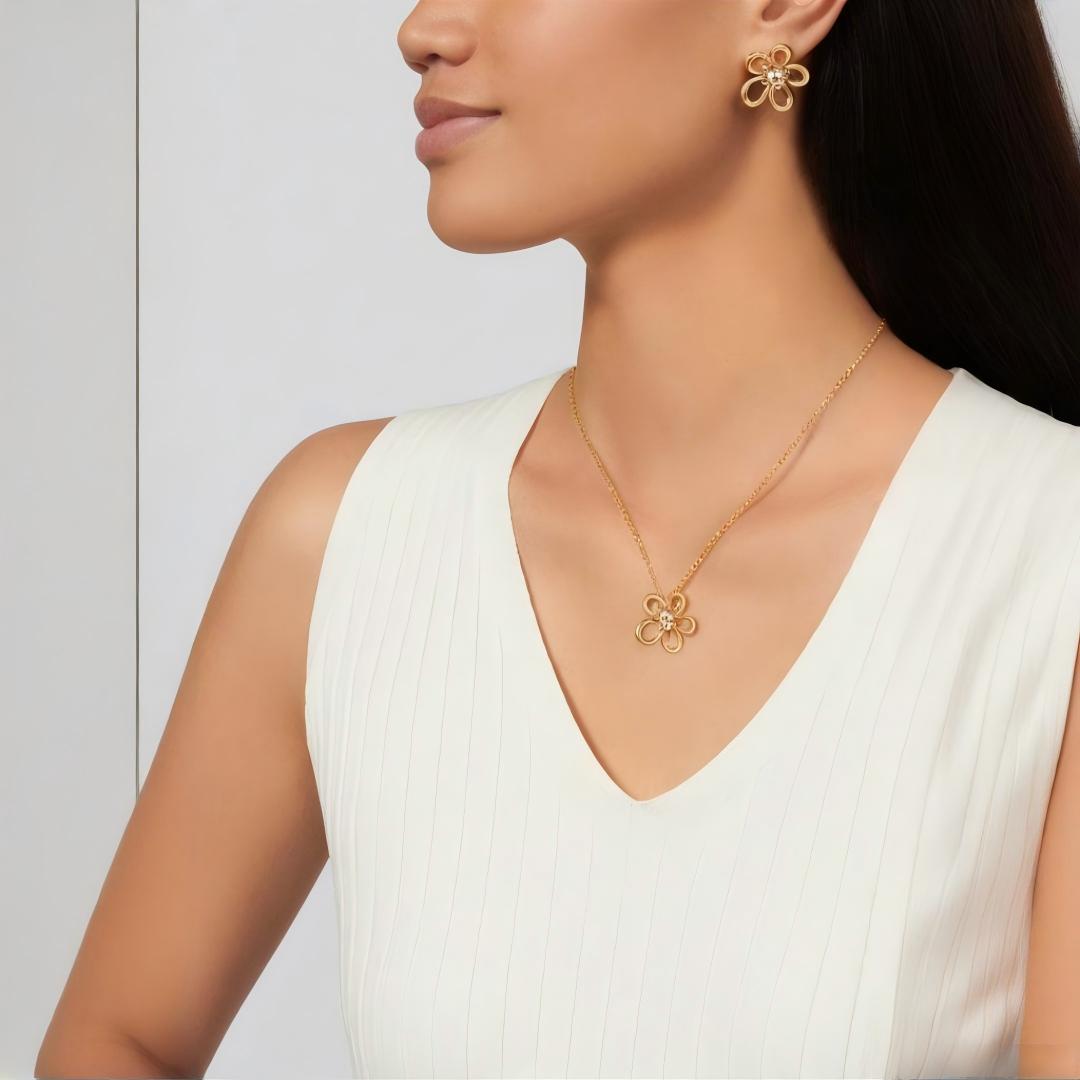 [AuraEcho] FLOWERLACE EARRING 5 DIAMONDS