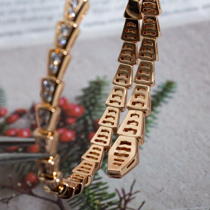 [AuraEcho]SERPENTI BRACELET 6.8MM PINK GOLD DIAMOND