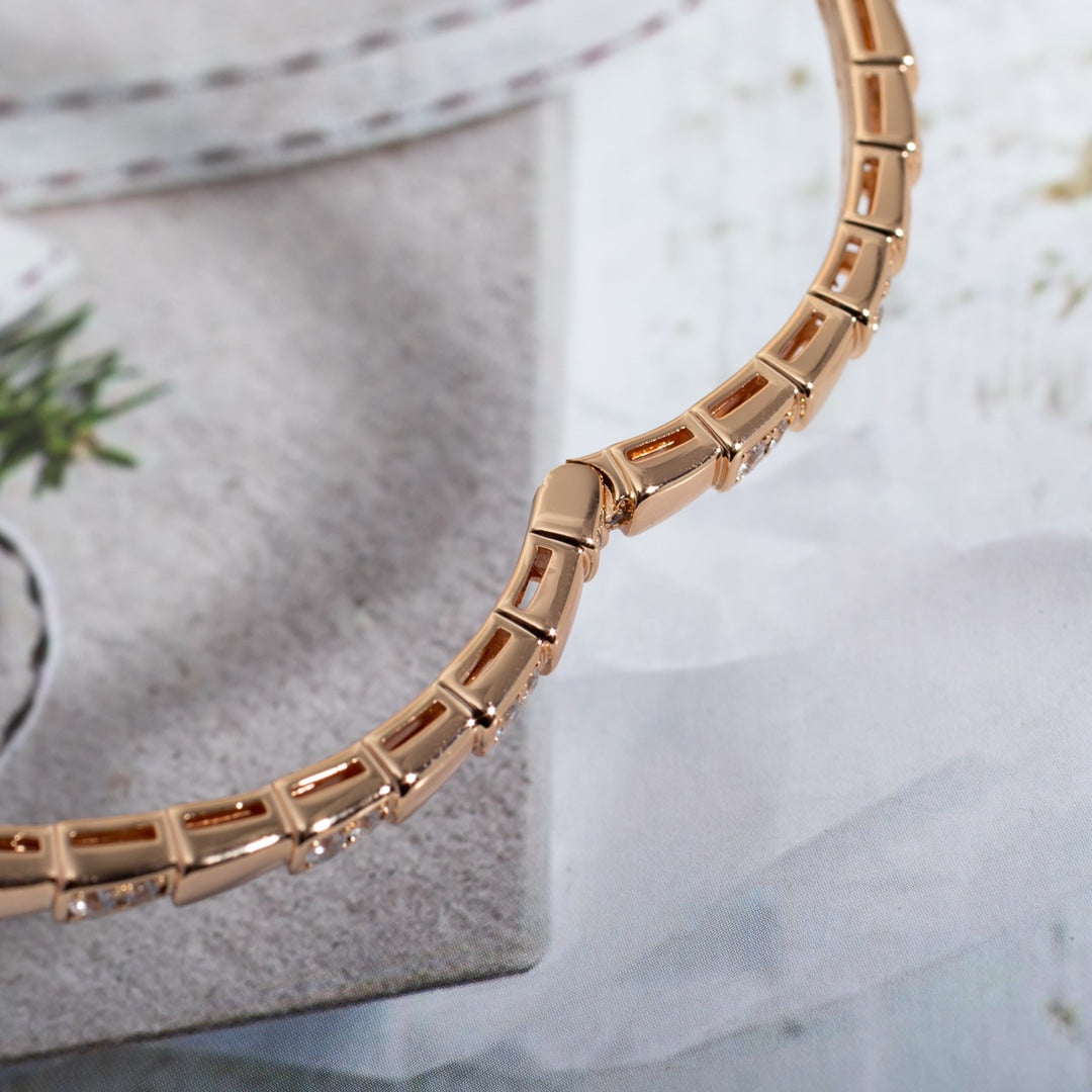 [AuraEcho]SERPENTI SMALL BRACELET PINK GOLD DIAMOND