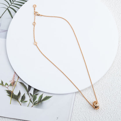 [AuraEcho]PARENTESI NECKLACE PINK GOLD