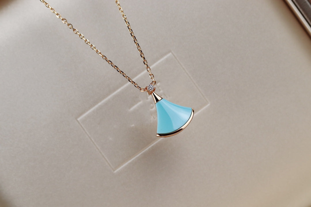[AuraEcho]DREAM NECKLACE TURQUOISE PINK GOLD