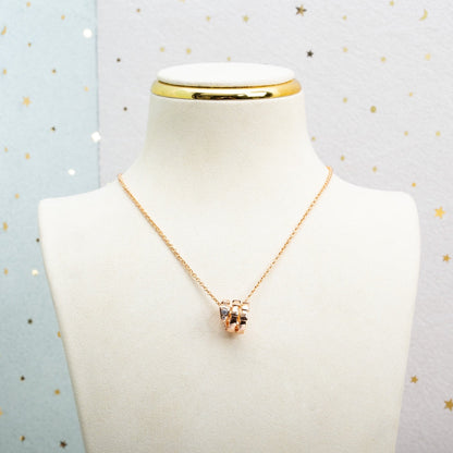 [AuraEcho]SERPENTI PINK GOLD NECKLACE DIAMOND
