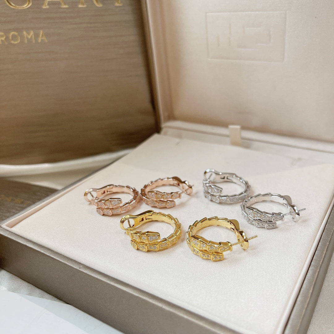 [AuraEcho]SERPENTI EARRINGS DIAMOND