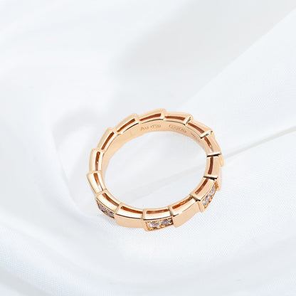 [AuraEcho]SERPENTI RING PINK GOLD  3MM
