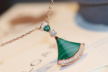 [AuraEcho]DREAM NECKLACE MALACHITE DIAMOND