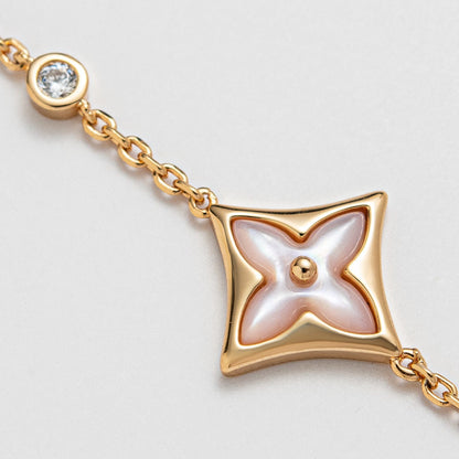 [AuraEcho]STAR 1 DIAMOND PINK GOLD BRACELET