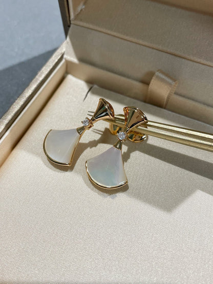 [AuraEcho]DREAM MOP 1 DIAMOND EARRINGS