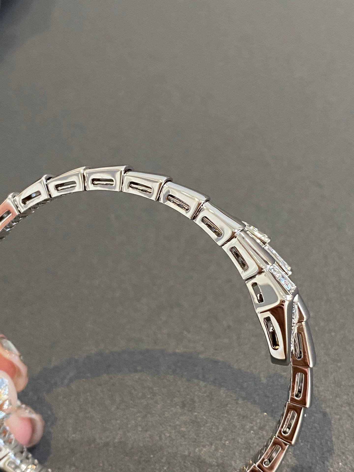 [AuraEcho]SERPENTI BRACELET DIAMONDS SILVER