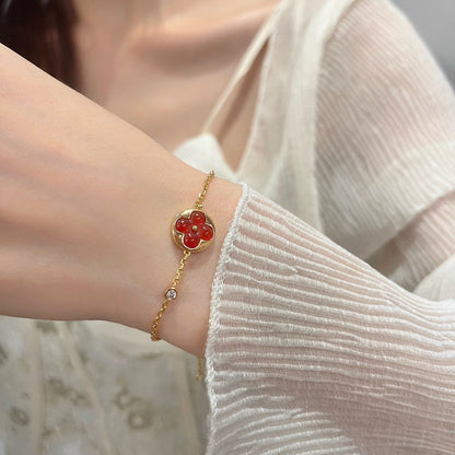[AuraEcho]SUN PEDANT CARNELIAN BRACELET