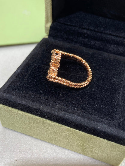 [AuraEcho]CLOVER RIVERSIBLE ROSE GOLD RING