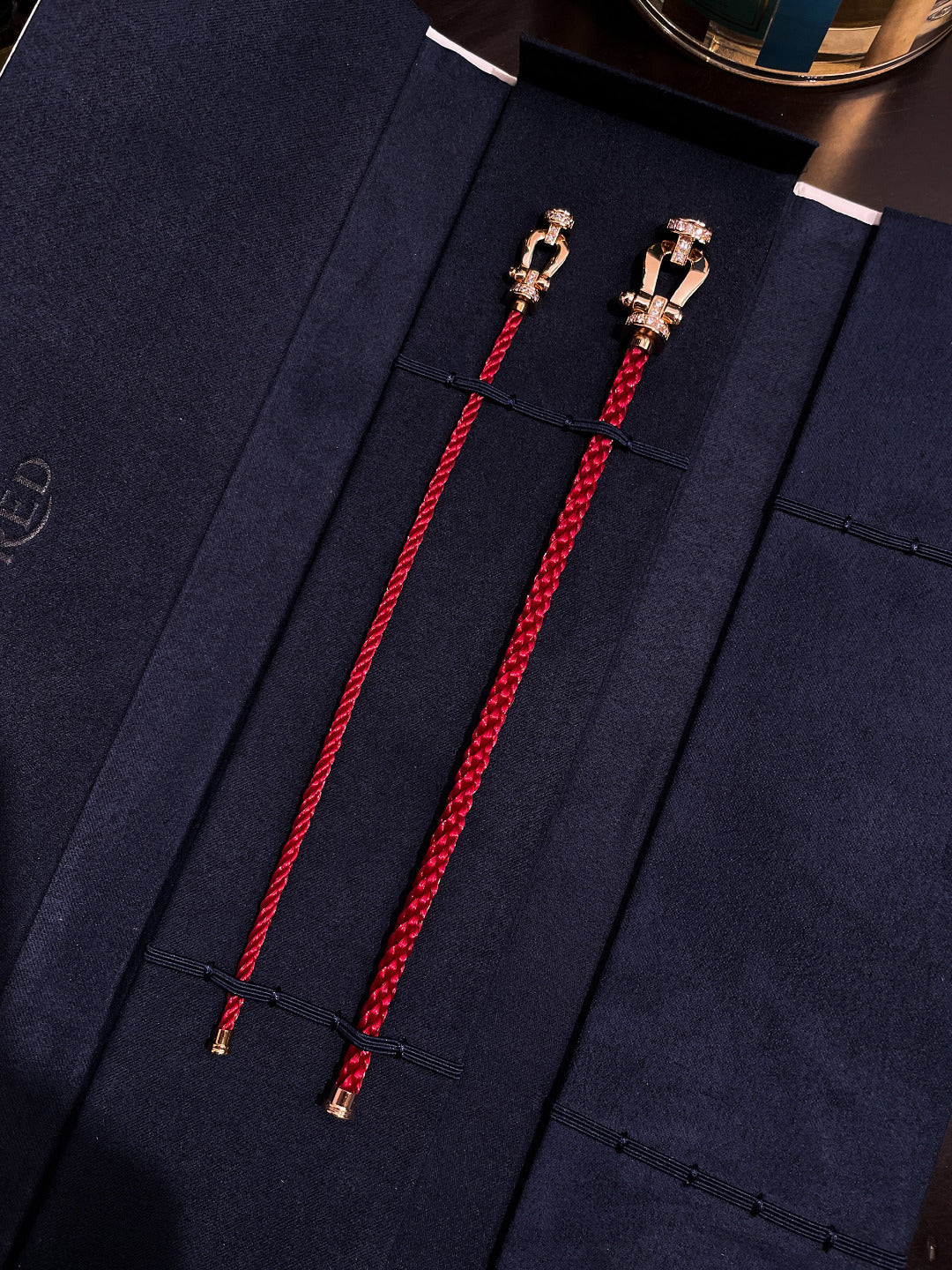 [AuraEcho]FORCE 10 HALF DIAMOND PINK GOLD RED CORDERI LARGE AND MEDIUM MODEL