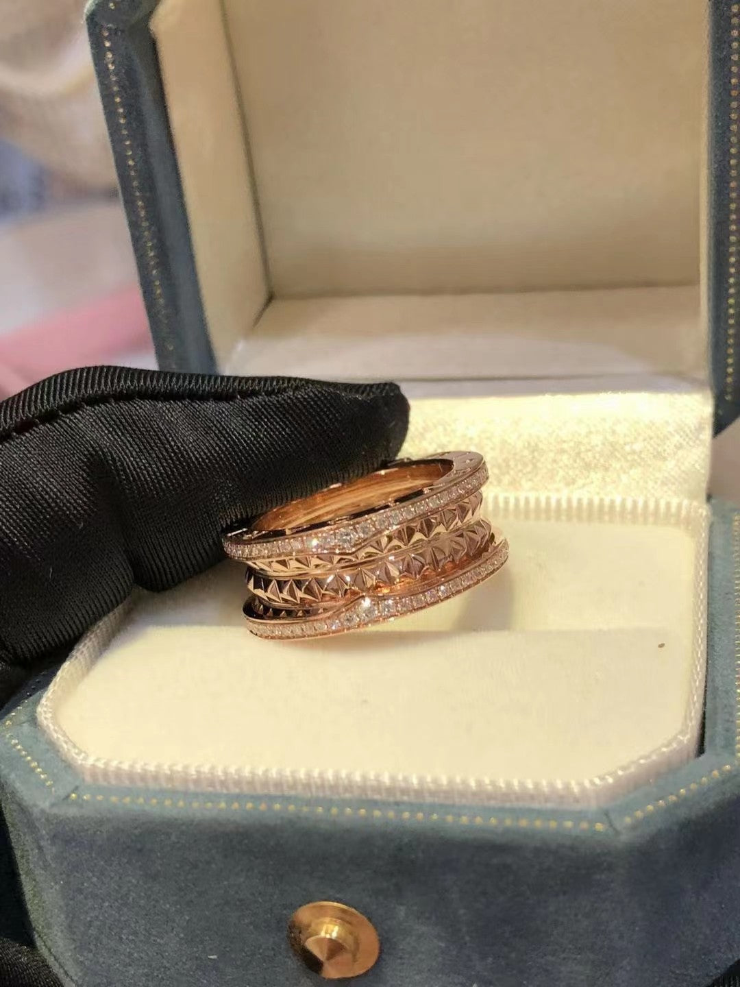 [AuraEcho]ZERO 1 ROCK DIAMOND PINK GOLD