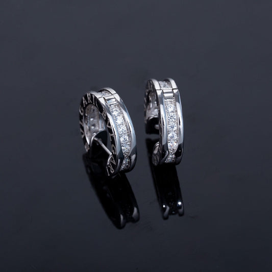 [AuraEcho]ZERO 1 MINI SILVER DIAMOND EARRINGS