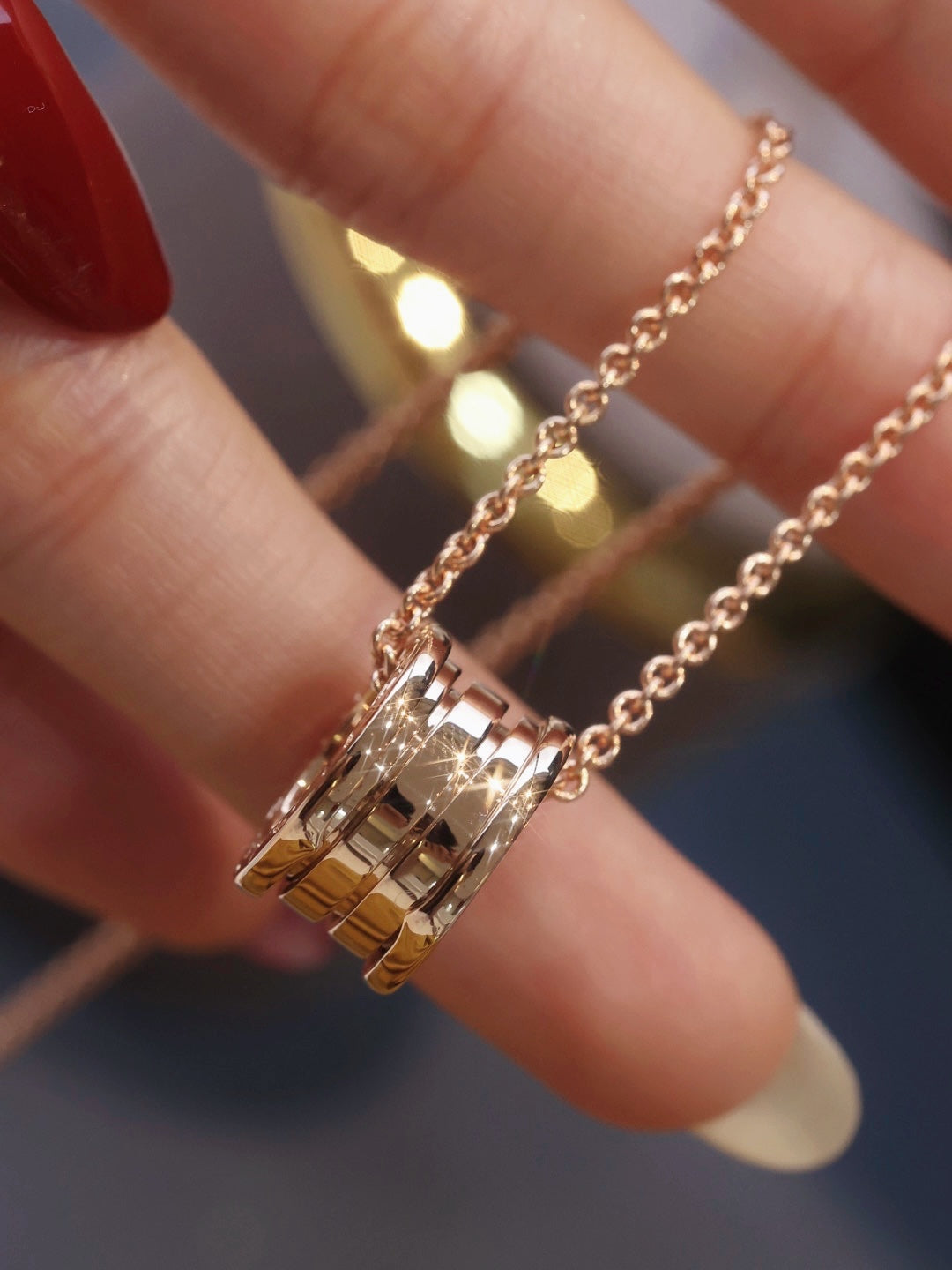 [AuraEcho]ZERO 1 PINK GOLD NECKLACE