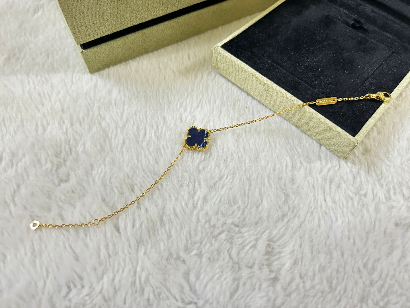 [AuraEcho]CLOVER 1 MOTIF PIETERSITE BRACELET