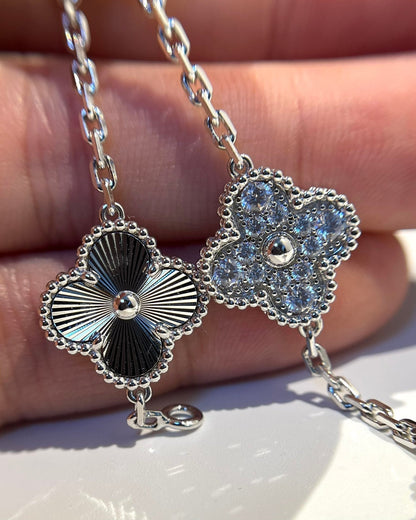 [AuraEcho] CLOVER 5 MOTIF LASER BRACELET COLLECTION