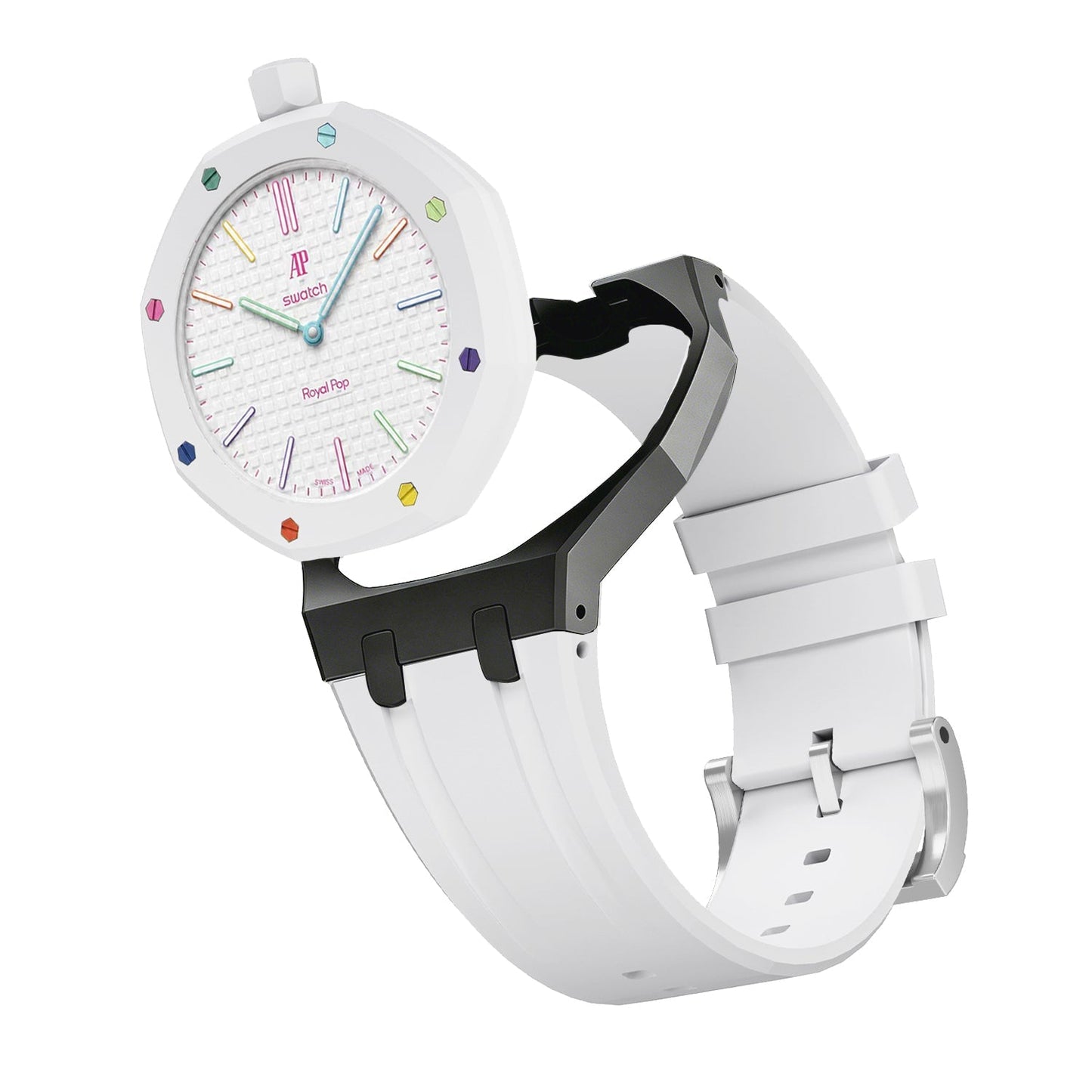 [AuraEcho]Royal Oak Pop Exclusive Bioceramic Case & Silicone Strap Mix Color