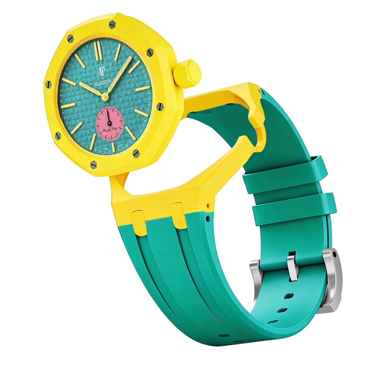 [AuraEcho]Royal Oak Pop Exclusive Bioceramic Case & Silicone Strap Mix Color