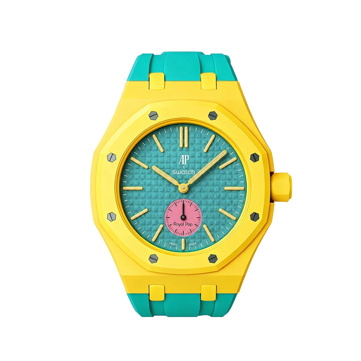 [AuraEcho]Royal Oak Pop Exclusive Bioceramic Case & Silicone Strap Mix Color
