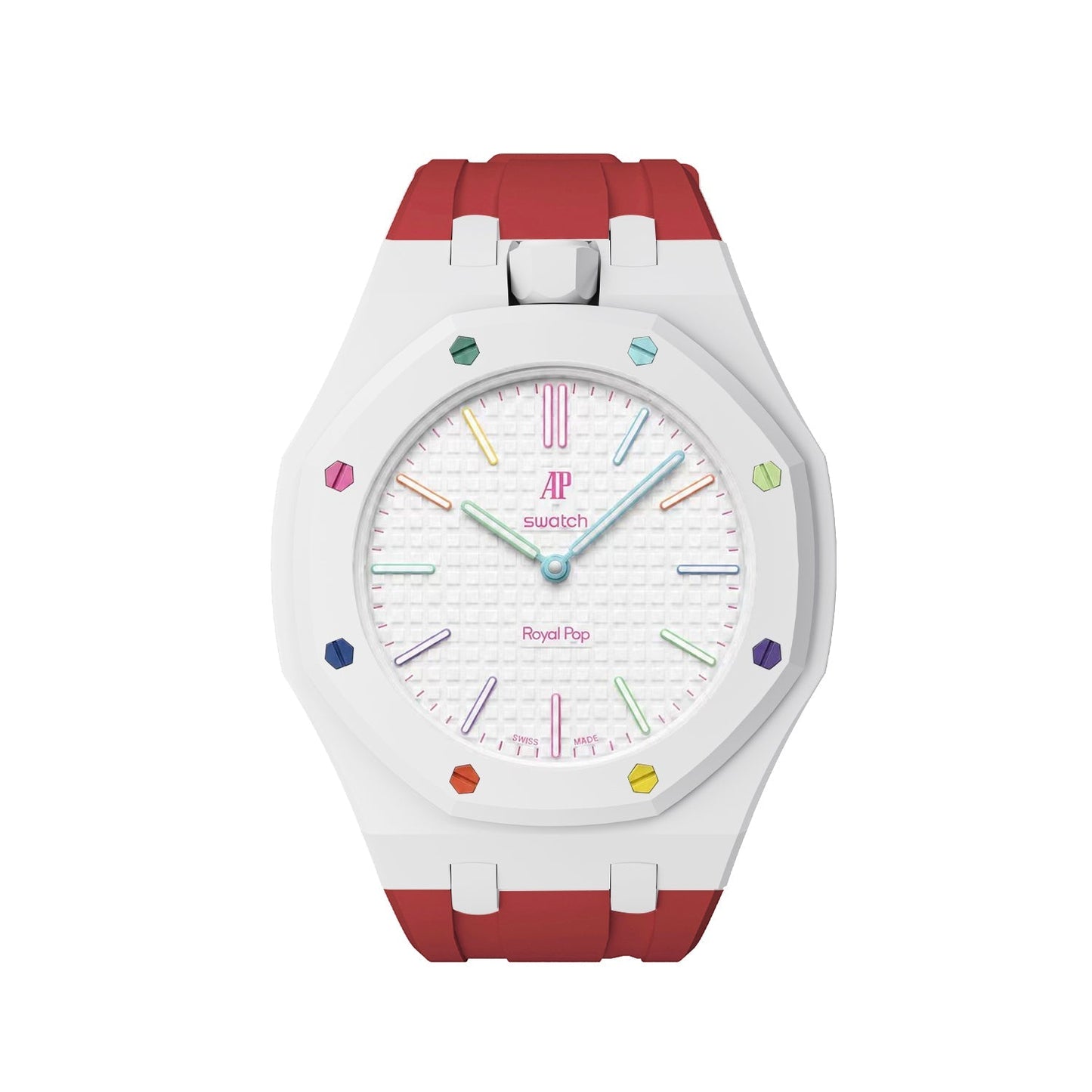 [AuraEcho]Royal Oak Pop Exclusive Bioceramic Case & Silicone Strap Mix Color