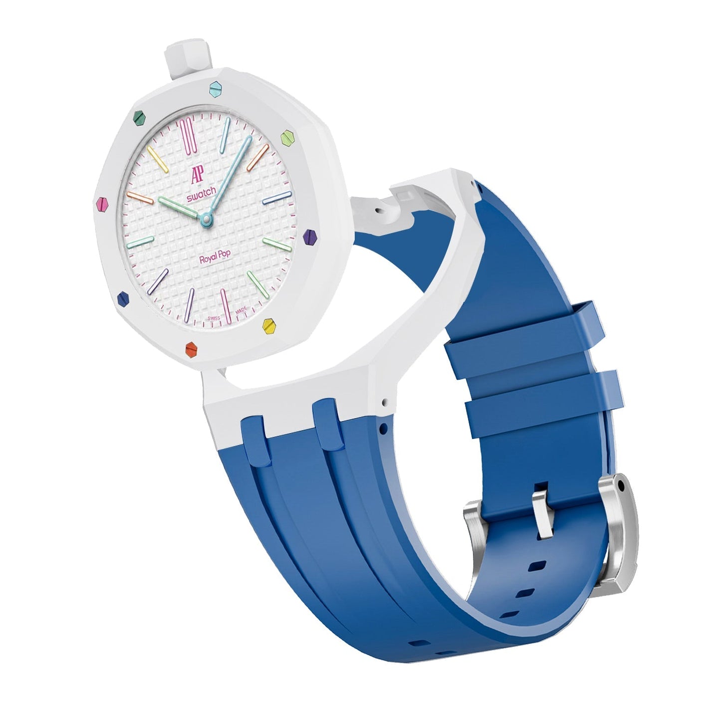 [AuraEcho]Royal Oak Pop Exclusive Bioceramic Case & Silicone Strap Mix Color