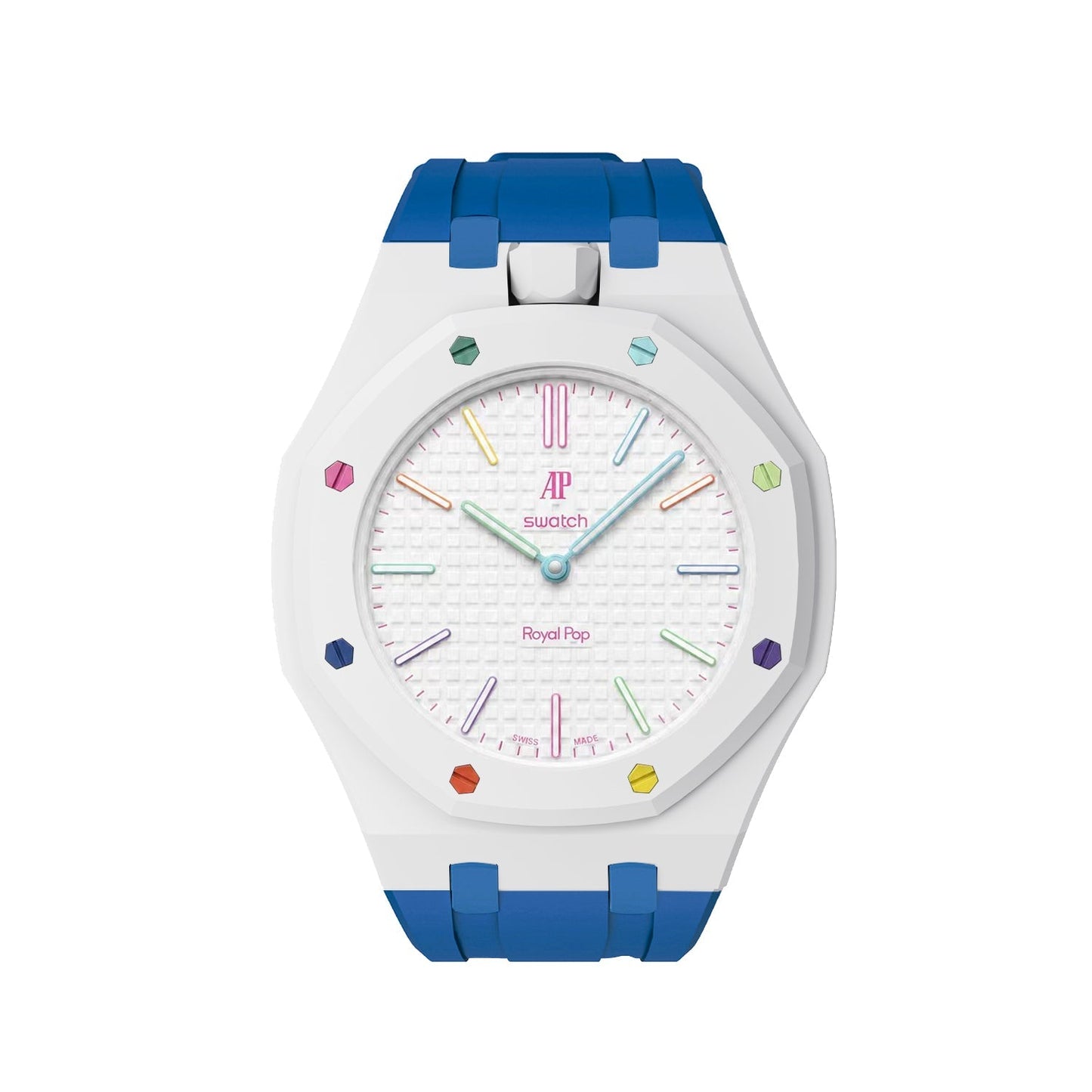 [AuraEcho]Royal Oak Pop Exclusive Bioceramic Case & Silicone Strap Mix Color