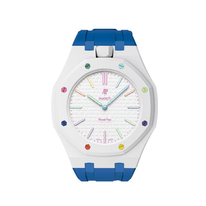[AuraEcho]Royal Oak Pop Exclusive Bioceramic Case & Silicone Strap Mix Color