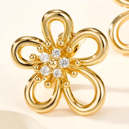 [AuraEcho] FLOWERLACE EARRING 5 DIAMONDS