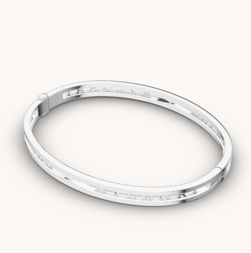 [AuraEcho]ZERO 1 SPIRAL LOGO SILVER BRACELET