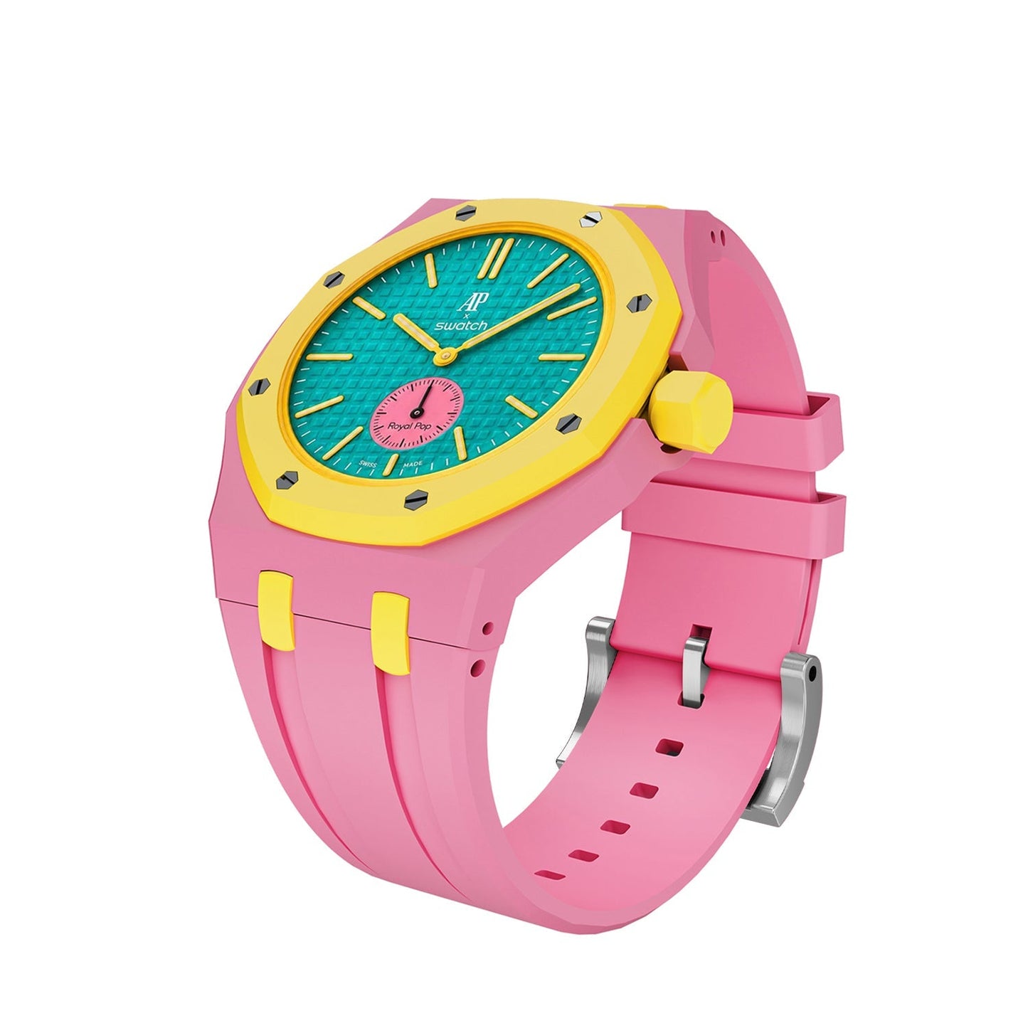 [AuraEcho]Royal Oak Pop Exclusive Bioceramic Case & Silicone Strap Mix Color