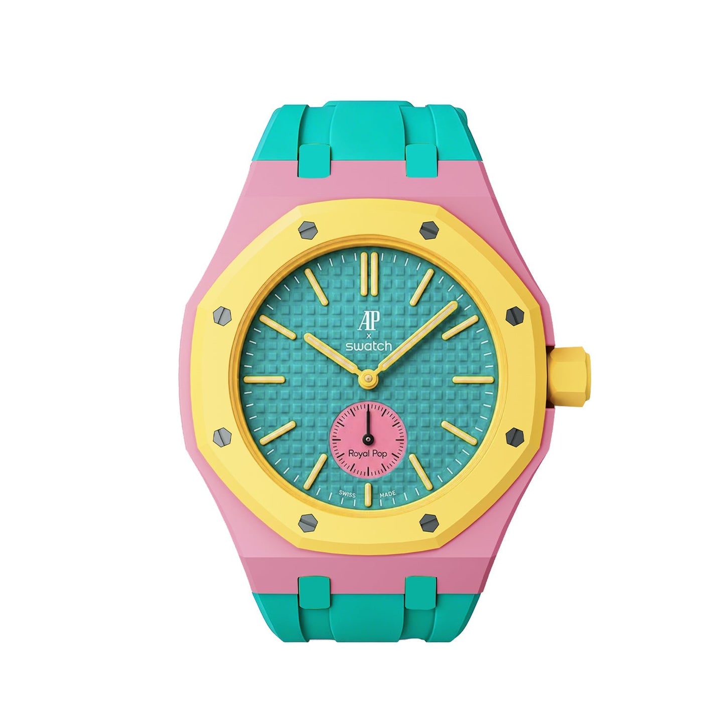 [AuraEcho]Royal Oak Pop Exclusive Bioceramic Case & Silicone Strap Mix Color