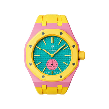 [AuraEcho]Royal Oak Pop Exclusive Bioceramic Case & Silicone Strap Mix Color