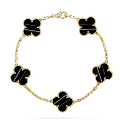 [AuraEcho] CLOVER 5 MOTIF PULSAR STONE BRACELET COLLECTION