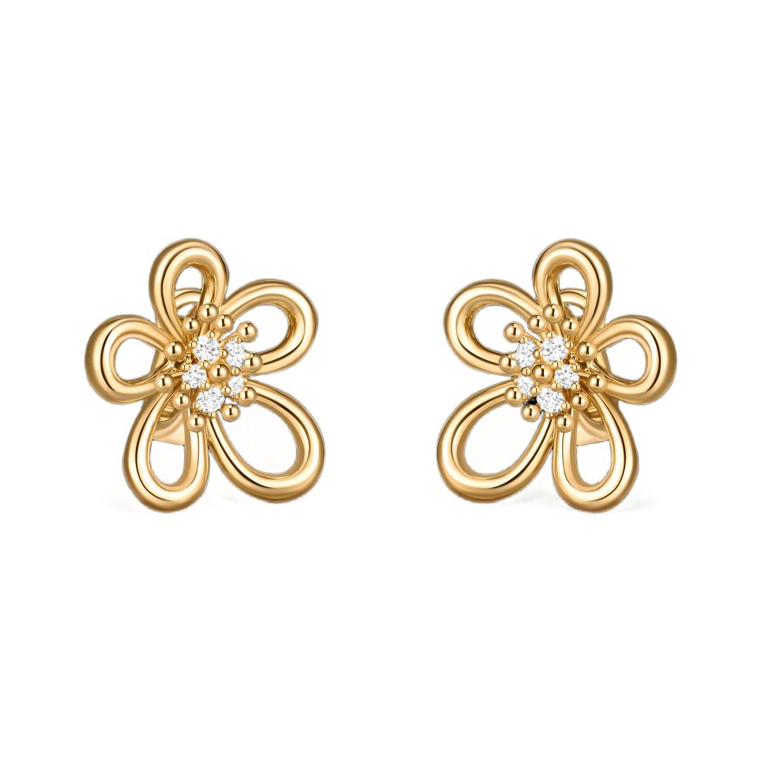 [AuraEcho] FLOWERLACE EARRING 5 DIAMONDS