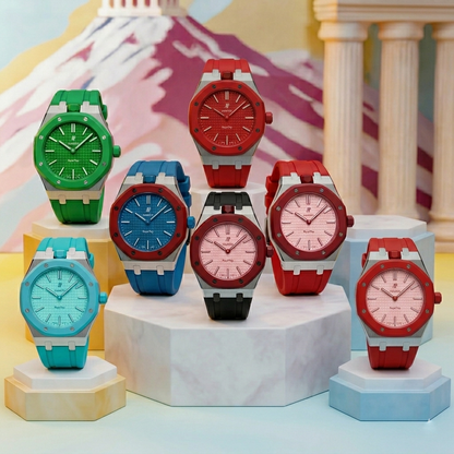 [AuraEcho]Royal Oak Pop Exclusive Steel Case & Silicone strap(Only Strap)