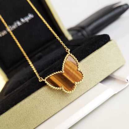 [AuraEcho] TIGER__ EYE BUTTERFLY NECKLACE
