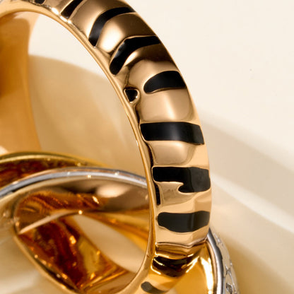 [AuraEcho]TRINITY  RING LEOPARD PRINT