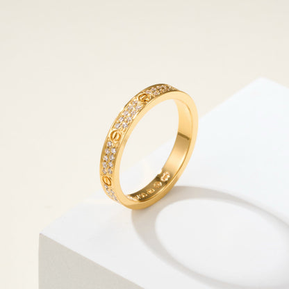 [AuraEcho]LOVE RING 2.65MM DIAMOND