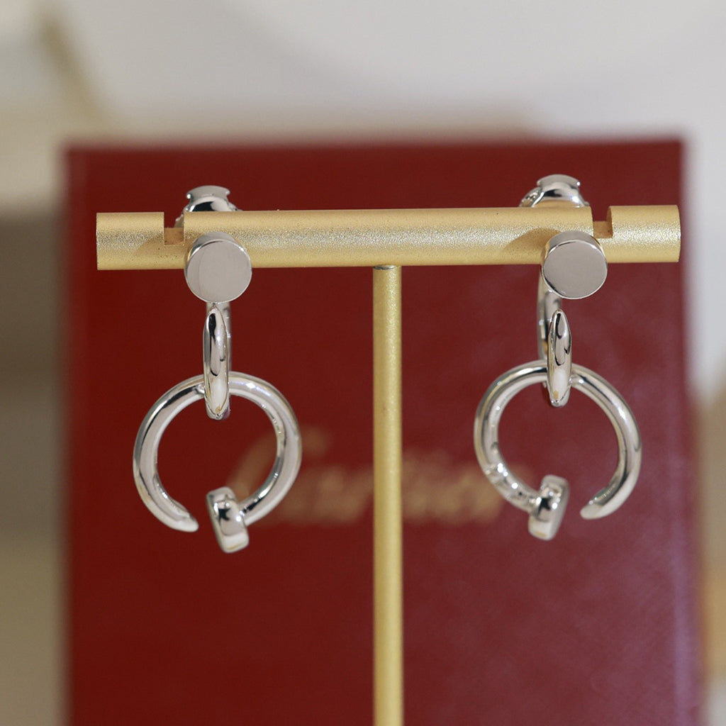 [AuraEcho]JUSTE NO DIAMOND DOUBLE EARRINGS
