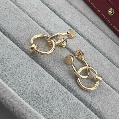 [AuraEcho]JUSTE NO DIAMOND DOUBLE EARRINGS
