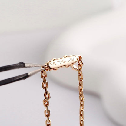 [AuraEcho]LOVE NECKLACE 16MM  FULL DIAMOND
