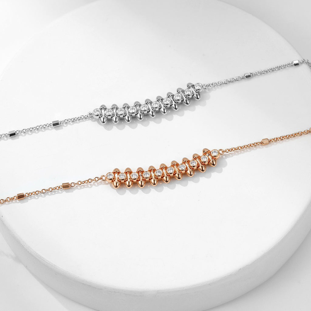[AuraEcho]CLASH  MEDIUM DIAMOND NECKLACE